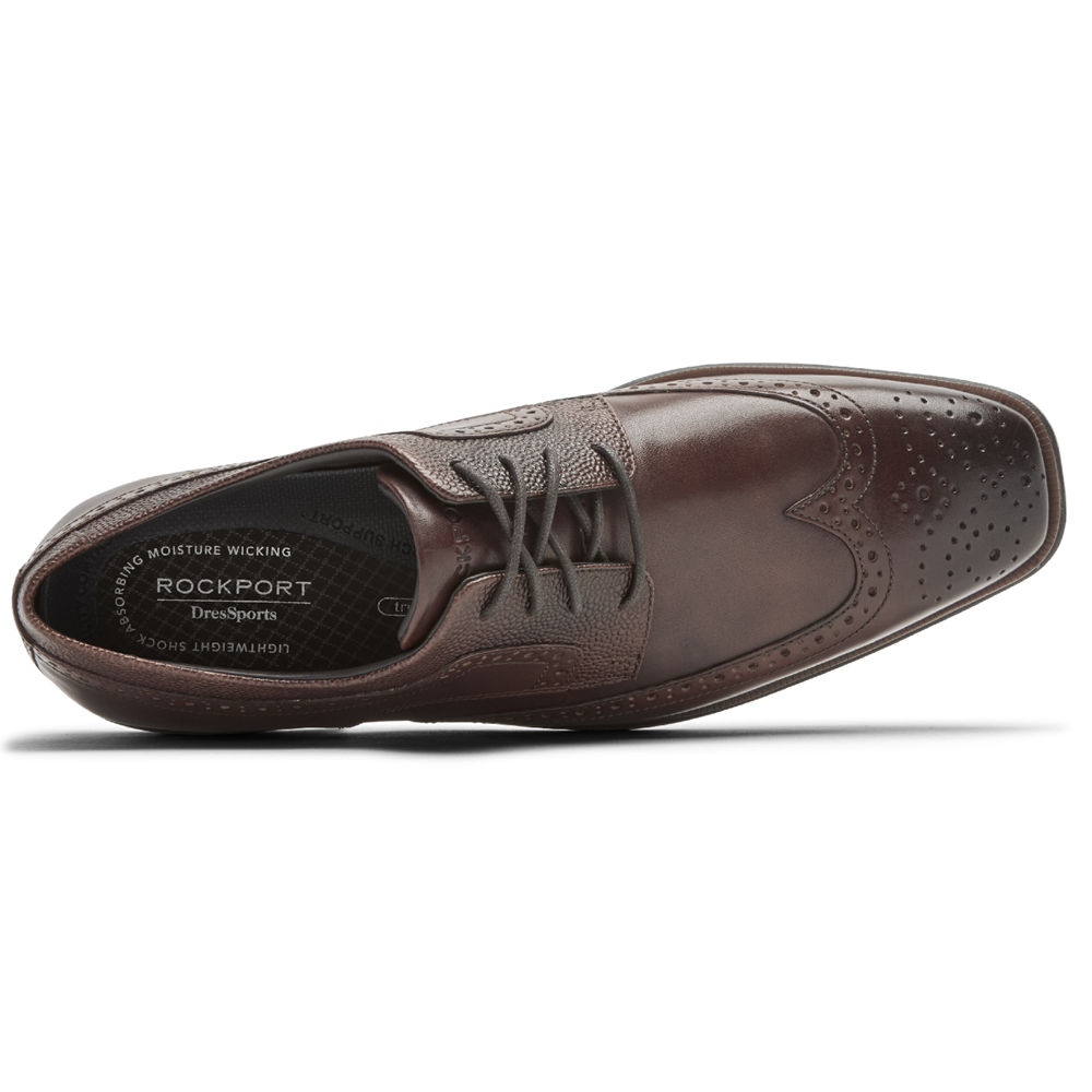 Rockport Snøre Sko Herre Brune - Farrow Wingtip - YXHT72963